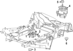86812376 - : Mount for Chevrolet: Corvette Image