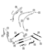 68056857AF - Steering: Power Steering Return Hose for Mopar Image