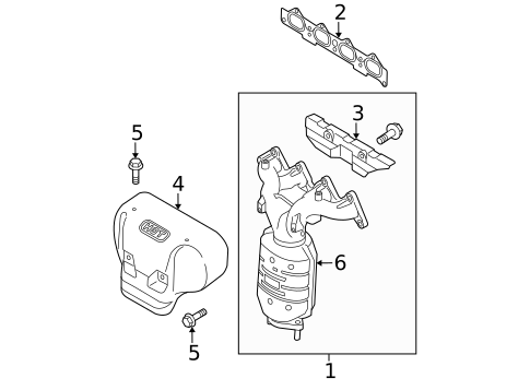 Exhaust Manifold for 2009 Kia Sportage #0