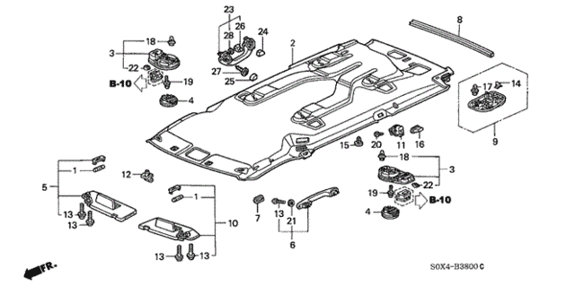 Roof Lining for 2004 Honda Odyssey #0