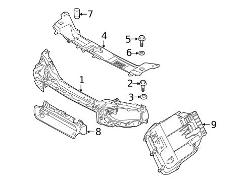 Radiator Support for 2005 Volvo S40 #0