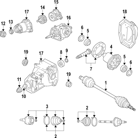 Differential for 2009 Mazda CX-9 #2