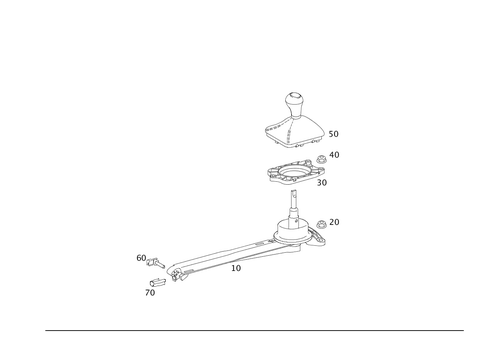 Floor Shift, Mechanical Six-Gear Transmission for 2010 Mercedes-Benz SLK300 #0