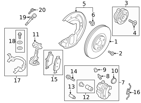 Disc Pads & Brake Shoes for 2017 Volvo V90 Cross Country #0