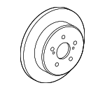 4243112270 - Brakes: Rotor for Toyota: Corolla Image