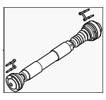 MB3Z4R602AT - Driveline &amp; Axles: Drive Shaft for Ford Image