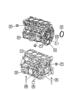 6508984AA - 2.0L Gas; Engine: Hex Flange Head Bolt, Mounting for Mopar Image