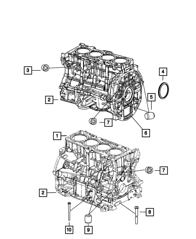 5183905AF - 2.0L Gas; Engine: Short Block Engine for Mopar Image