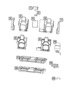 7JW272X7AA - Interior Trim: Second Row Headrest for Mopar Image
