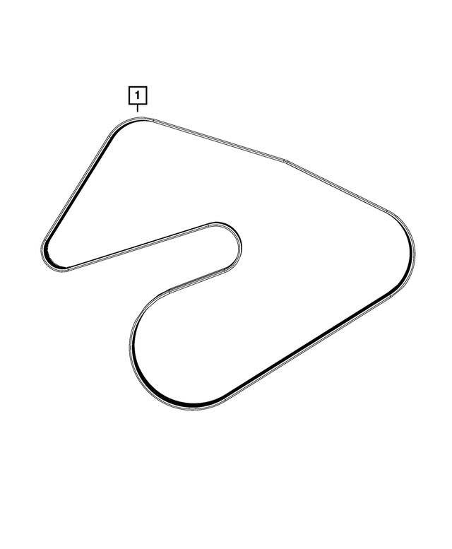 5281760AB - Cooling: Serpentine Belt for Jeep: Gladiator, Wrangler Image