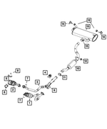 68301894AA - Exhaust: Exhaust Bracket for Mopar Image