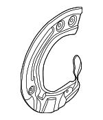 34106871337 - Brakes: Splash Shield for BMW Image