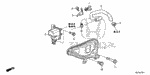 16725PNA003 - Engine: CLAMP A, FUEL HOSE for Honda Image