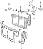 E8ZZ16138A - Cooling System: Support Assembly for Ford Image