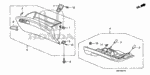 66417SB3670 - Interior/Bumper: RUBBER, GLOVE BOX STOPPER for Honda Image