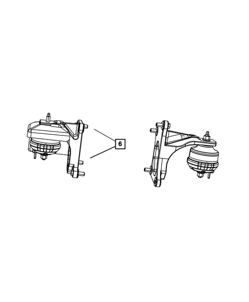 Engine Mounting for 2007 Jeep Wrangler #2