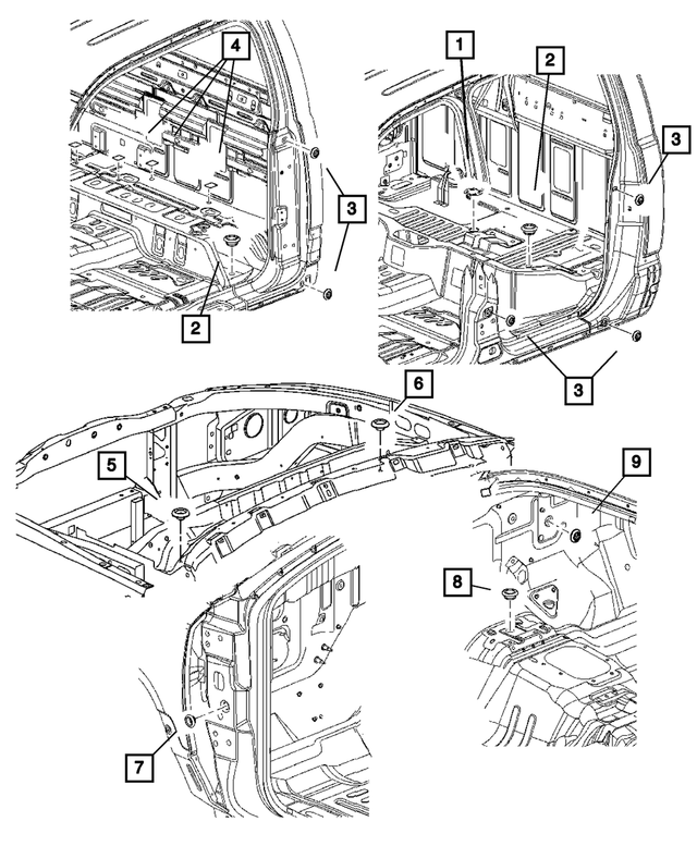 4373728 - Body Sheet Metal Except Doors: Plug for Mopar Image
