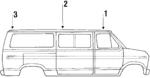 D5UZ1651726A - Body: Drip Molding for Ford: E-150 Econoline, E-150 Econoline Club Wagon, E-250 Econoline, E-250 Econoline Club Wagon, E-350 Econoline, E-350 Econoline Club Wagon Image