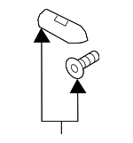 6R0898924 - Body: Sunshade Handle for Volkswagen Image
