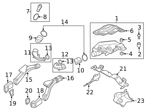Air Intake for 2015 BMW 550i GT xDrive #0