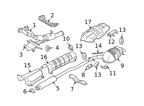Catalytic Converter for 2003 Volvo XC90 #0