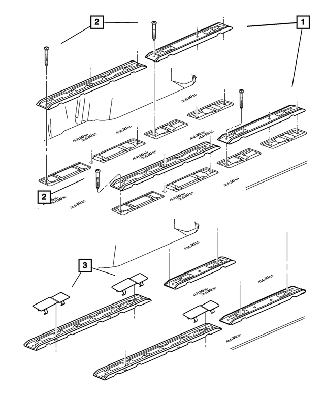 « RR27XDHAA – Interior Trim : Ancrage De Siège Montant, Intérieur pour Mopar Image »