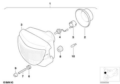 Headlight for 2002 BMW-Motorrad F 650 GS Dakar #0