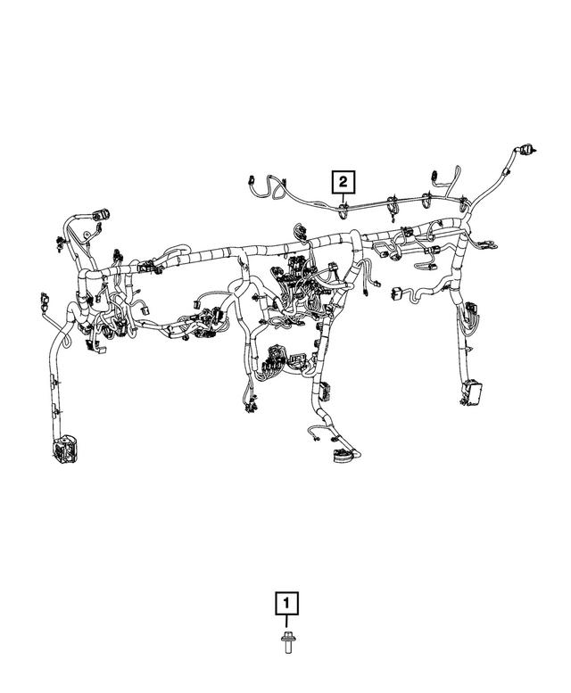 « 68676332AD –  : Panneau D`instruments Cablage pour Mopar Image »