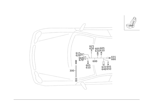 Seat Wiring Harness for 2006 Mercedes-Benz C55 AMG #0