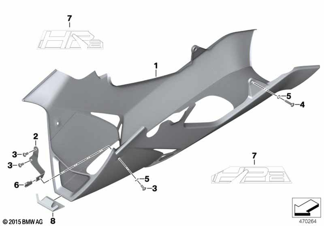 46637716712 - : Engine Spoiler for BMW-Motorrad Image
