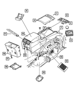 XG86DX9AD - Instrument Panel and Radios and Consoles: Gear Shift Indicator Bezel for Mopar Image