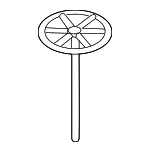 KTC500030 - Body: Hold Down for Land Rover: Range Rover Image