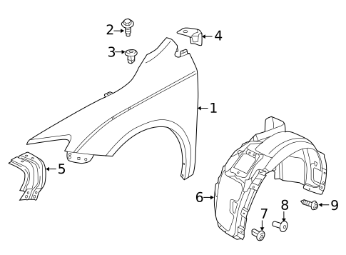 Fender & Components for 2016 Chrysler 200 #0