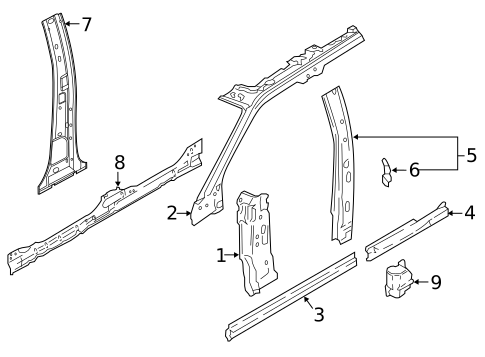 Center Pillar for 2024 Ford Expedition #0