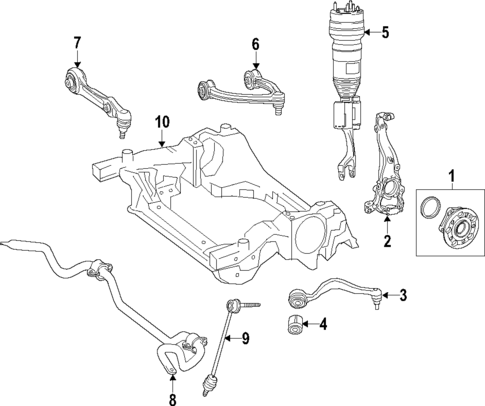 Front Suspension for 2017 Mercedes-Benz GLC43 AMG #0