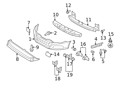 Bumper & Components - Front for 2010 Volkswagen CC #0
