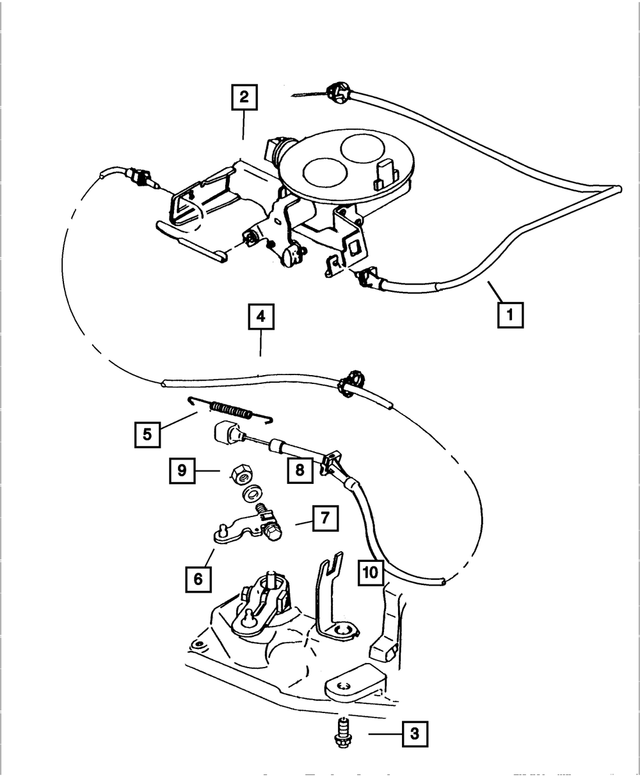 53031592AC - Fuel: Accelerator Cable for Mopar Image image