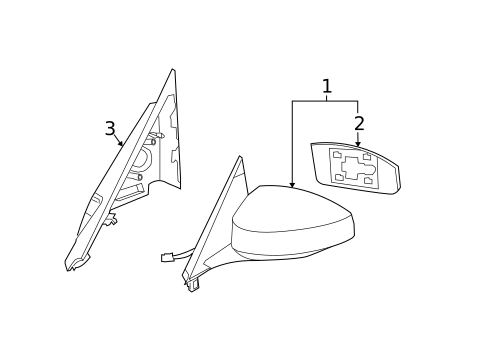 Outside Mirrors for 2009 Nissan 350Z #0