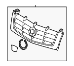15162129 - Body: Grille Assembly for Cadillac: Escalade, Escalade ESV, Escalade EXT Image