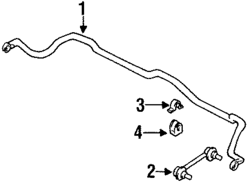 Stabilizer Bar & Components for 1991 Isuzu Impulse #0