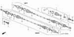 42332SCVA01 - Chassis: SHAFT, RR. AXLE for Honda Image