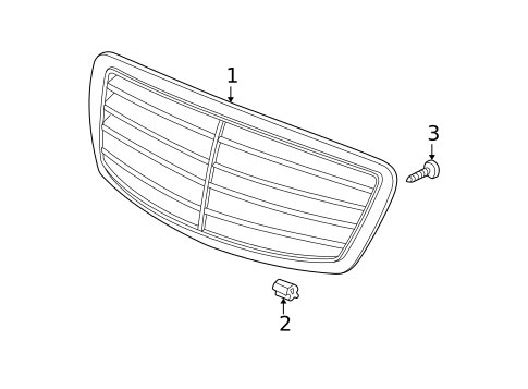 Grille & Components for 2006 Mercedes-Benz S 430 #0