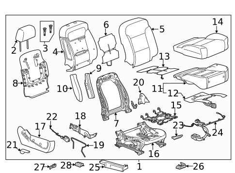 Rear Seat Components for 2018 Chevrolet Silverado 3500 HD #4
