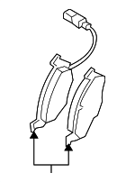 5N0698151C - : Brake Pads Front for Audi: Q3, Q3 Quattro Image