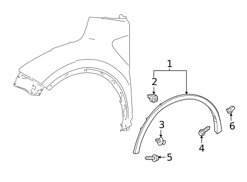 Exterior Trim - Fender for 2021 Toyota C-HR #0