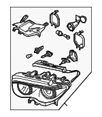 63127162116 - : Headlamp Assembly for BMW: 750i, 750Li, 760i, 760Li, Alpina B7 Image