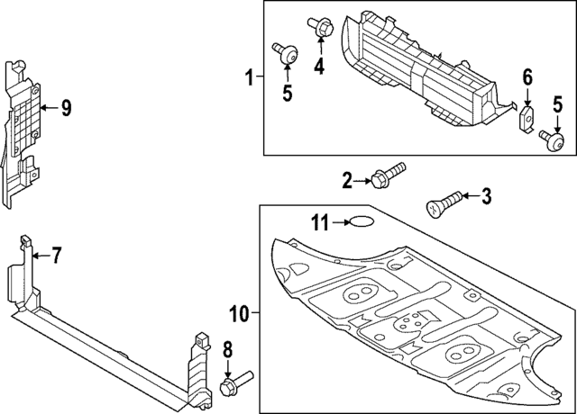 291C4T4000 - : Radiator Mount Bracket for Hyundai Image