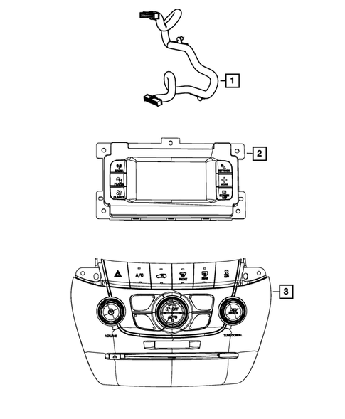 Radio, Antenna, Speakers, DVD, and Video systems for 2018 Dodge Journey #3