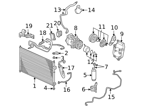 Condenser, Compressor & Lines for 2005 Honda Civic #0