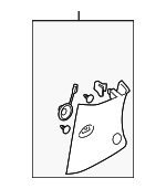 25789454 - Body: Lock Pillar Trim for Buick: Terraza | Chevrolet: Uplander | Pontiac: Montana | Saturn: Relay Image